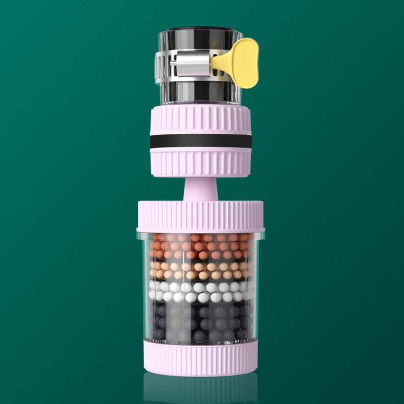 Rotatable Faucet Filter with Water Purification